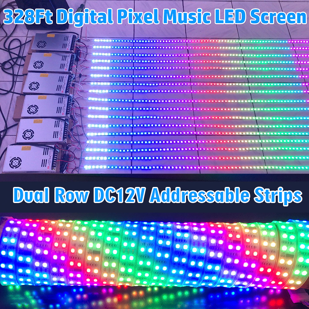 DC7-24V, One Channel, 2019 Newest LED WIFI  Music Spectrum Android Controller, For DMX512, LPD6803,WS2811,WS2812B, WS2801 Addressable LED Strip Lights, APP Surport Input Content, Google Play Download